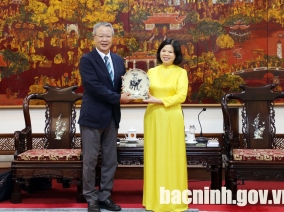 Chủ tịch Nguyễn Hương Giang tiếp và làm việc với Tập đoàn Kỹ thuật JFE (Nhật Bản)