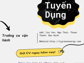 Vị trí tuyển dụng Trưởng ca vận hành